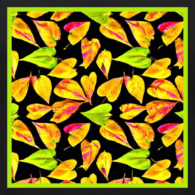 Neon Leaf Art Elegance