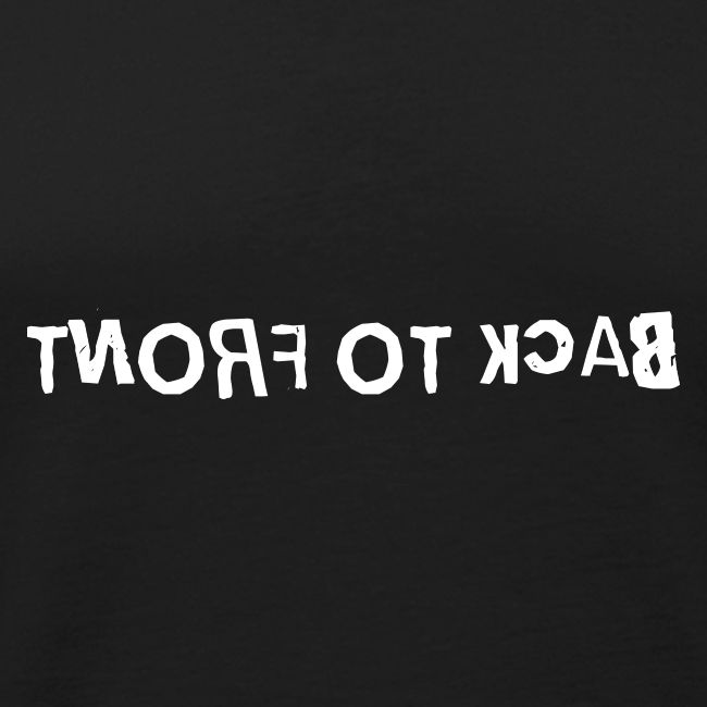 Back To Front Word Art