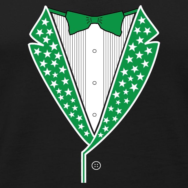 Star Tuxedo in Green PNG