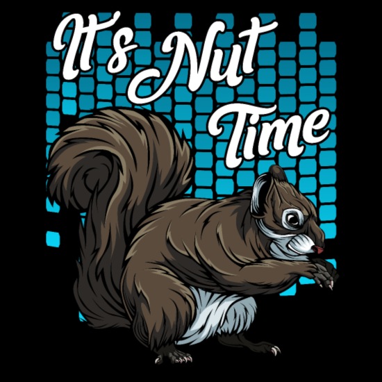 Cute Fluffy Squirrel Peanut Funny Sayings Wildlife' Men's Premium Tank Top  | Spreadshirt