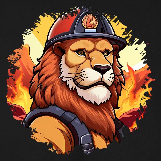 Fireman lion