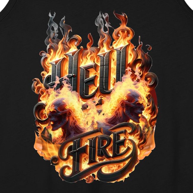 Hell Fire: Demonic Skulls Burn in Eternal Flames