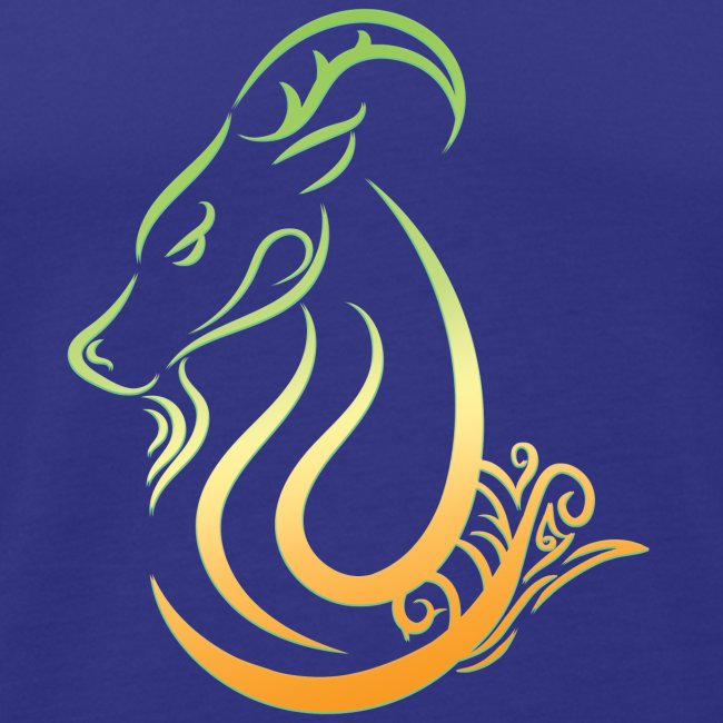 Capricorn Zodiac Sea Goat Astrology Logo