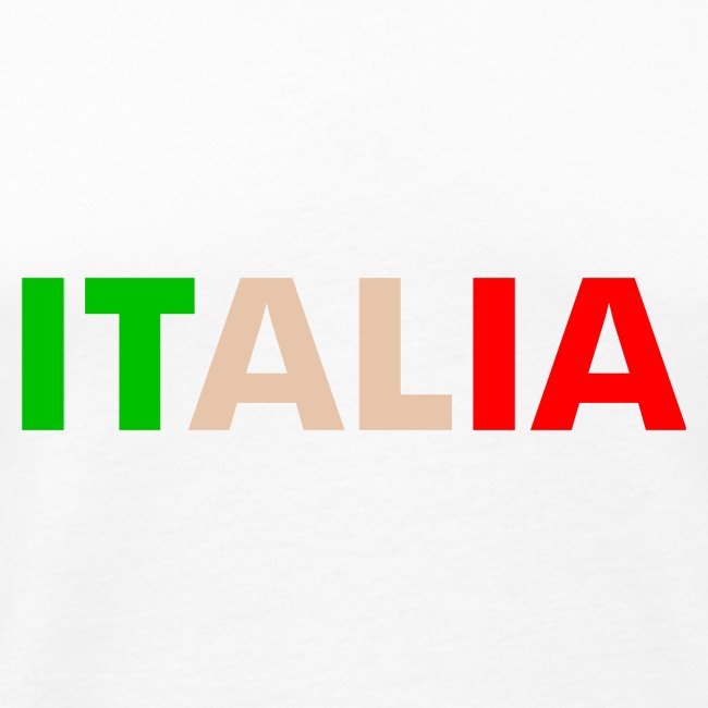 ITALIA green, white, red
