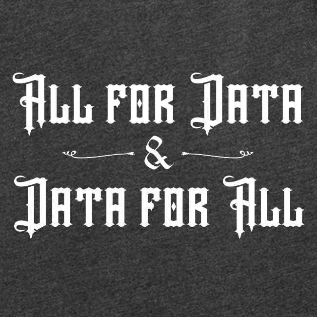 All for Data, Data for All (dark)