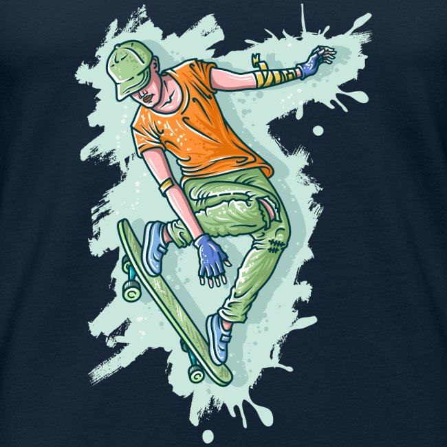 Colored Flying Skater