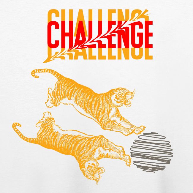 Double tiger fashion, jungle feline animals.