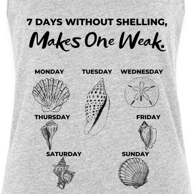 7 Days Without Shelling, Makes One Weak.