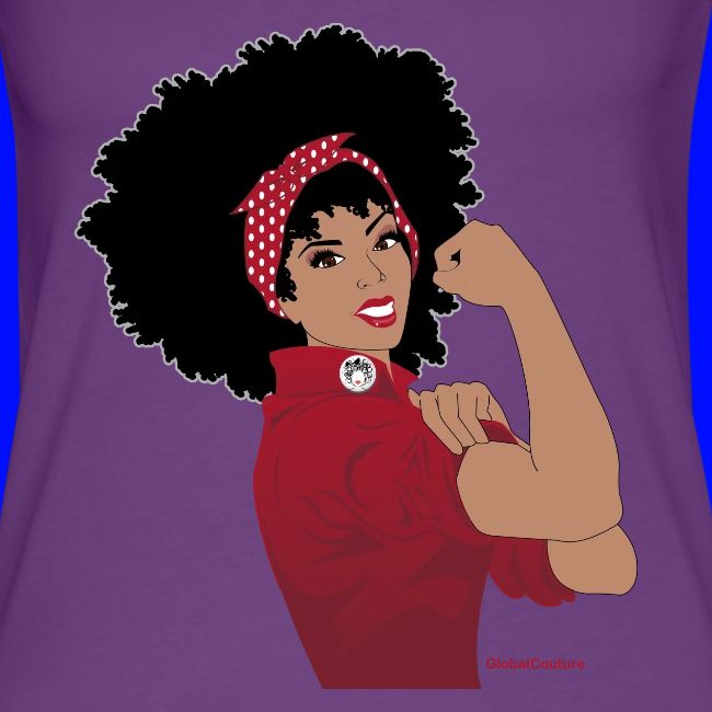 GlobalCouture WeCanDoIt RED Girl RGB png
