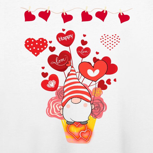 Design wrapped in love hearts, vibrating in love.