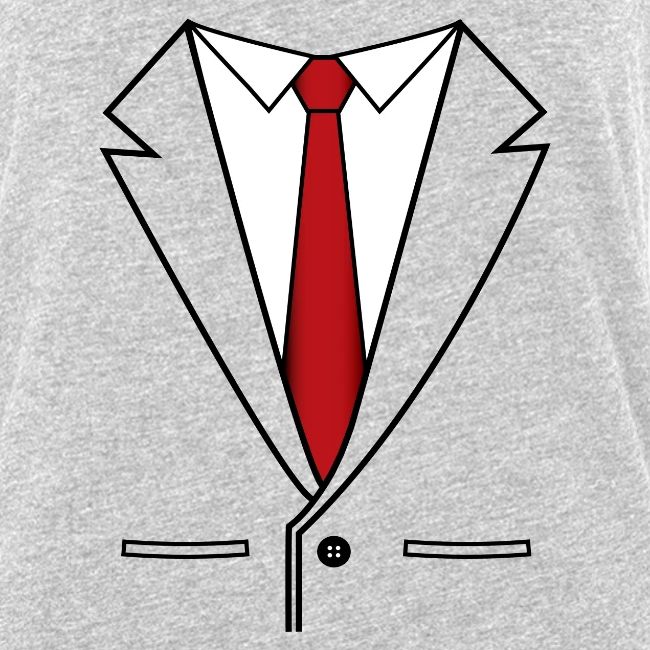 Business Suit With Red Tie