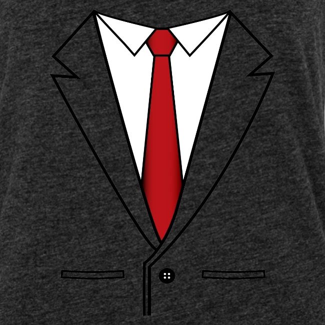 Business Suit With Red Tie