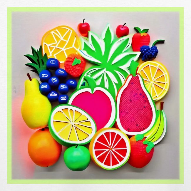 Colorful Fruit Pop Art