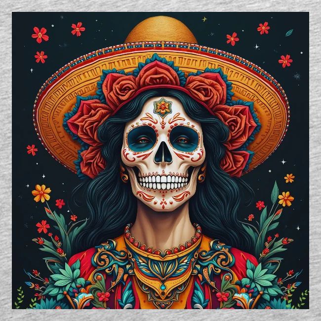 Charra Skull Art | Traditional Mexican Design