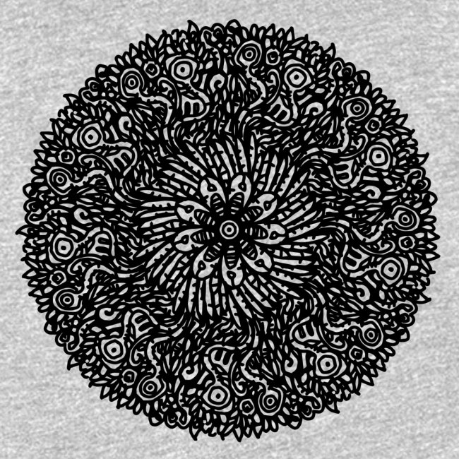 Organic Macrocosm Mandala - Black Ink