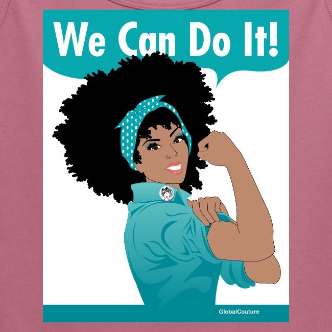 GlobalCouture WeCanDoIt TEAL Poster RGB png