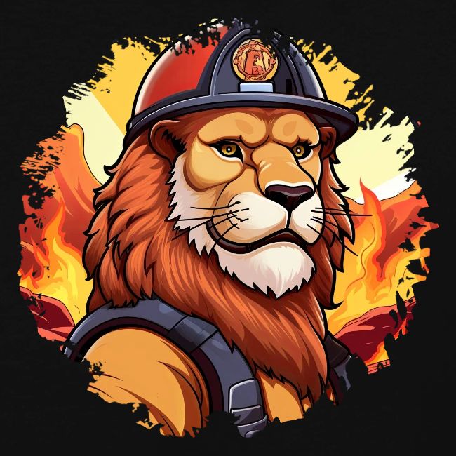 Fireman lion