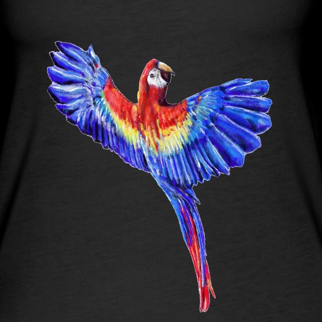 Scarlet macaw parrot