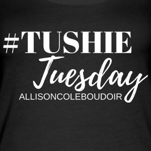Tushie Tuesday White - Women's Premium Tank Top