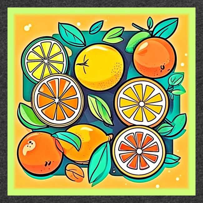 Citrus Fruit Art Design