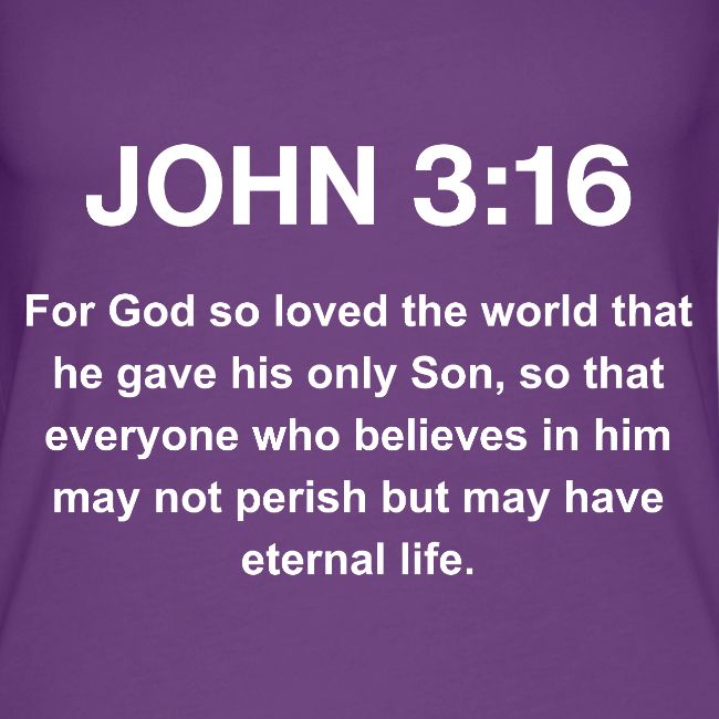 John 3:16 Christian Apparel – White