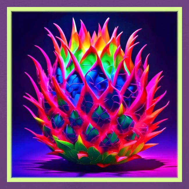 Electric Neon Dragon Fruit