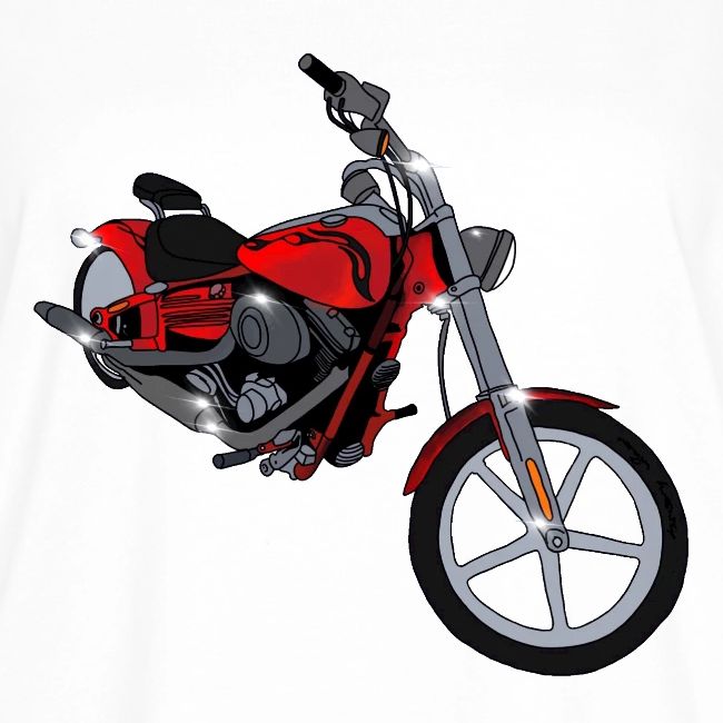 Motorcycle red