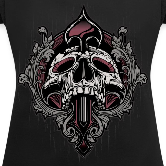 Ornamental Skull Boxy T-Shirt