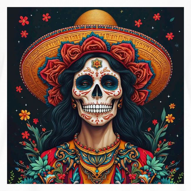 Charra Skull Art | Traditional Mexican Design