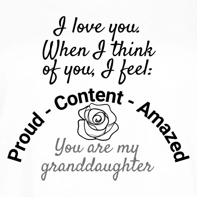 my granddaughter