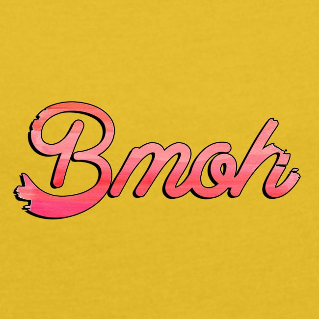 Mens Baseball T Pink Bmoh logo