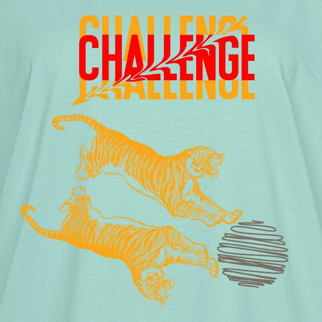 Double tiger fashion, jungle feline animals.