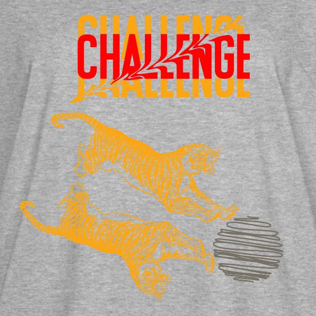 Double tiger fashion, jungle feline animals.