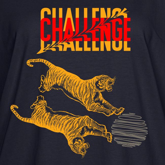 Double tiger fashion, jungle feline animals.