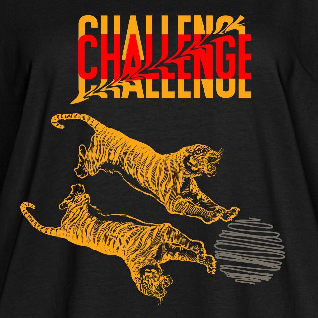 Double tiger fashion, jungle feline animals.