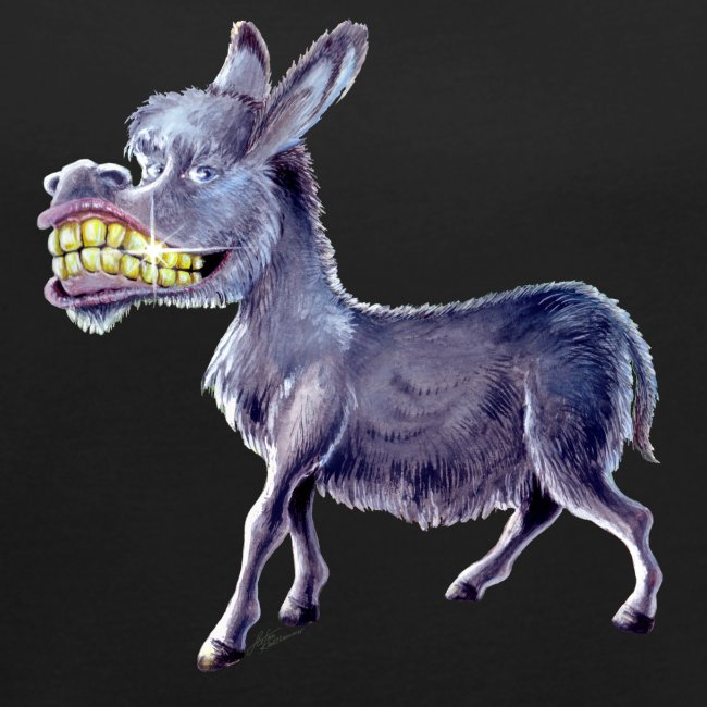 Funny Keep Smiling Donkey