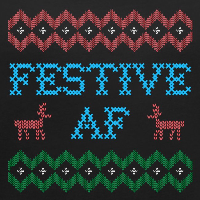 Festive AF Ugly Christmas Sweater