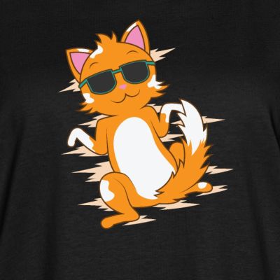 cute kitty - Women's Rolled Sleeve T-Shirt