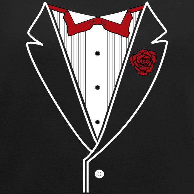 Tuxedo with Red bow tie
