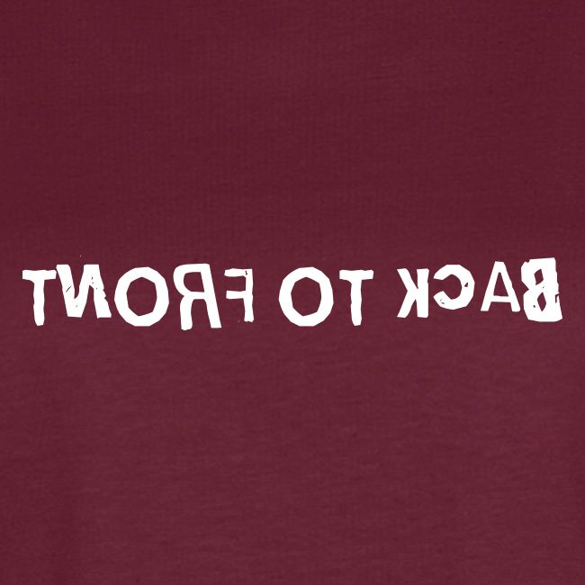 Back To Front Word Art