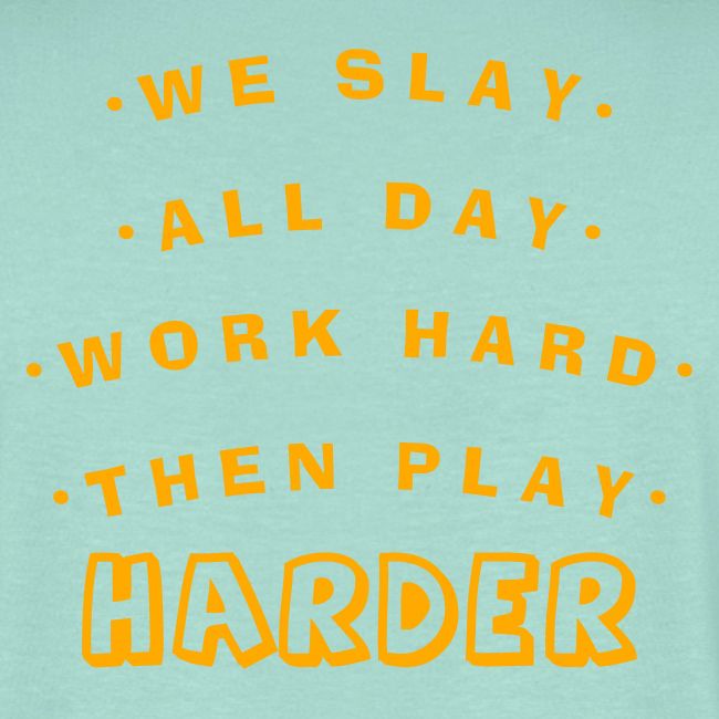 We Slay All Day Shiny Shirt Metallic Silver & Gold