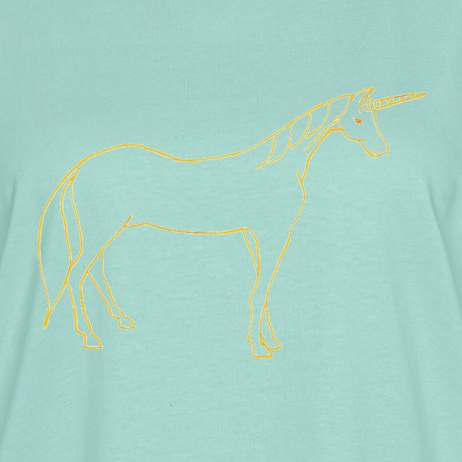unicorn gold outline