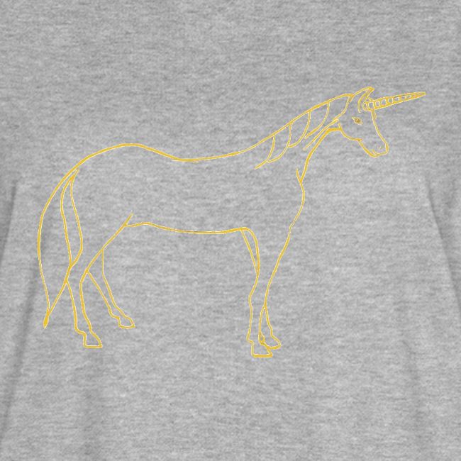 unicorn gold outline