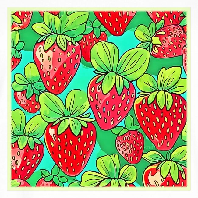 Strawberry Pop Art Pattern