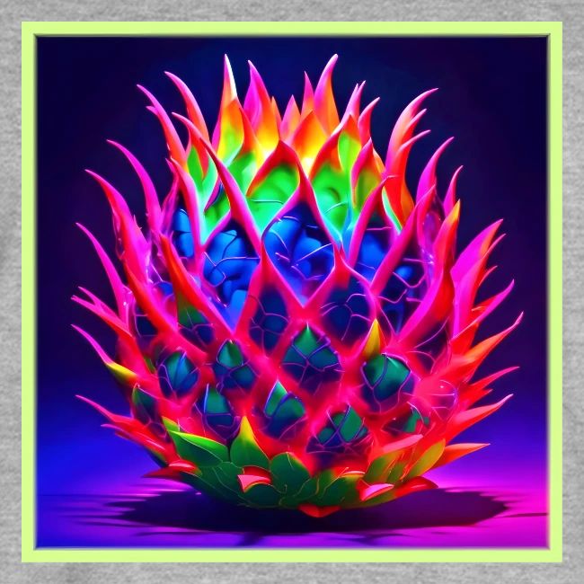 Electric Neon Dragon Fruit