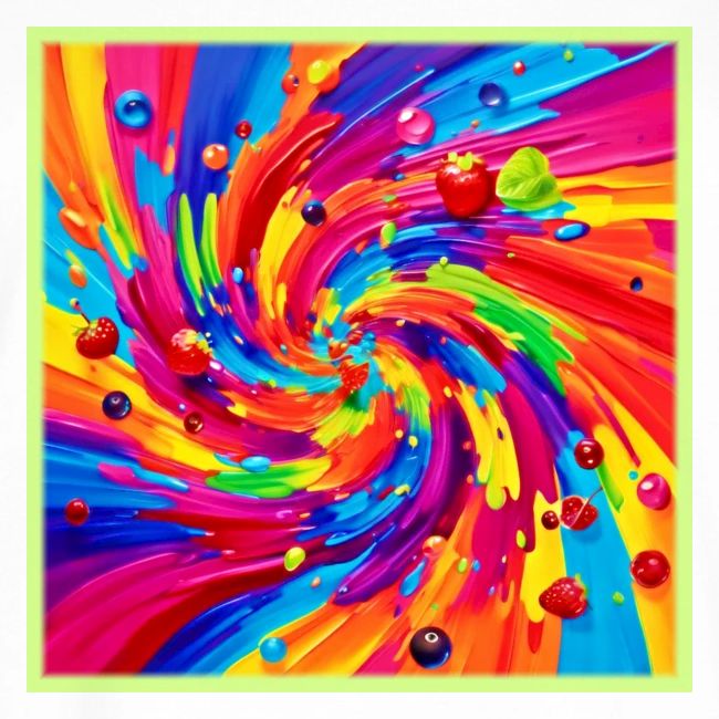 Colorful Fruit Vortex