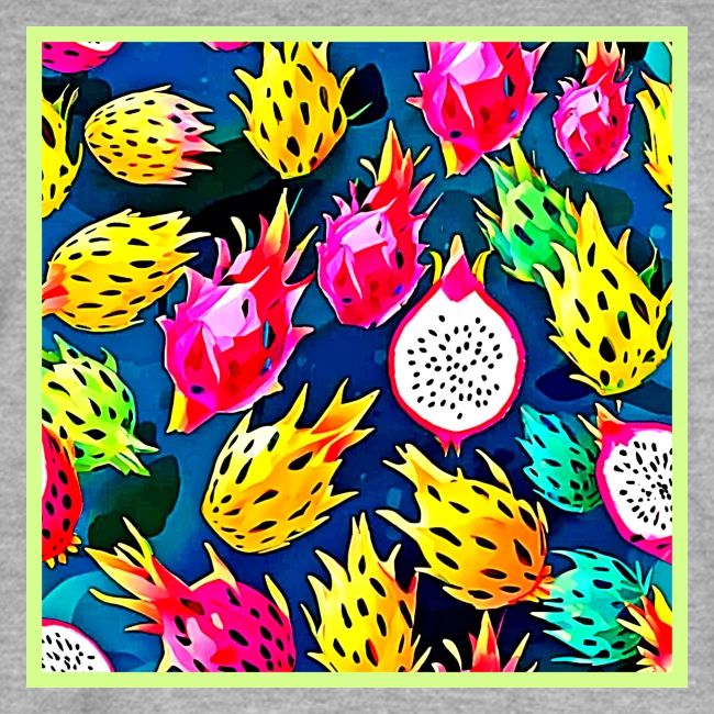 Dragon Fruit Pattern Art