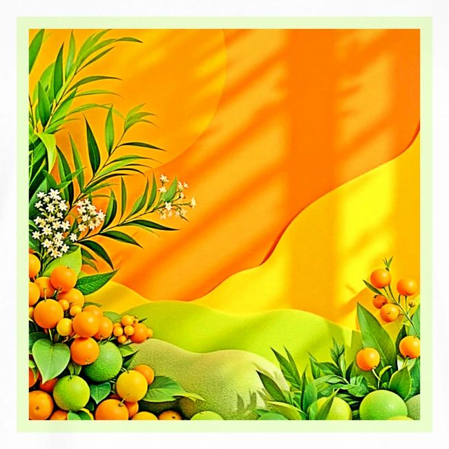 Citrus and Leaves Graphic