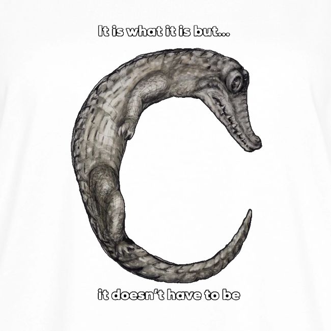croc with text