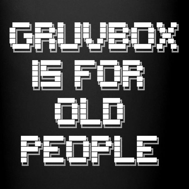 Gruvbox Old People ASCII